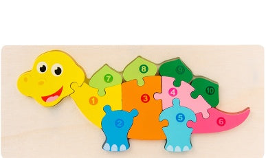 Wooden 3D Puzzle Set | 18 Animal & Vehicle Designs | Educational Toy for Kids