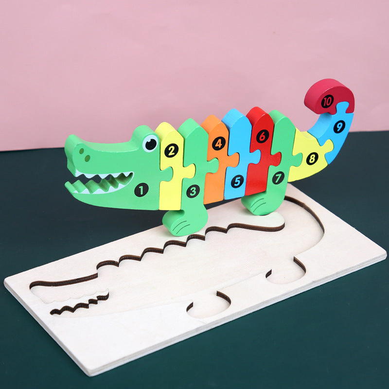 Wooden 3D Puzzle Set | 18 Animal & Vehicle Designs | Educational Toy for Kids