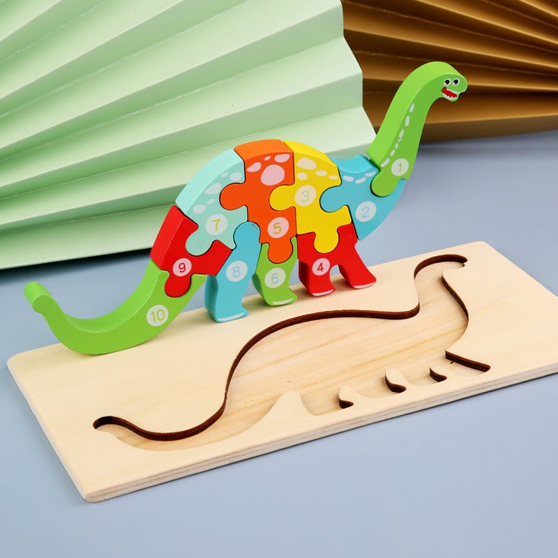 Wooden 3D Puzzle Set | 18 Animal & Vehicle Designs | Educational Toy for Kids