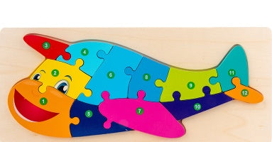 Wooden 3D Puzzle Set | 18 Animal & Vehicle Designs | Educational Toy for Kids