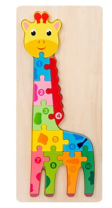Wooden 3D Puzzle Set | 18 Animal & Vehicle Designs | Educational Toy for Kids