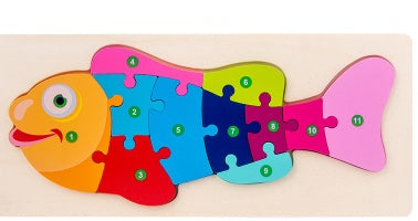 Wooden 3D Puzzle Set | 18 Animal & Vehicle Designs | Educational Toy for Kids
