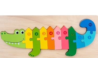 Wooden 3D Puzzle Set | 18 Animal & Vehicle Designs | Educational Toy for Kids