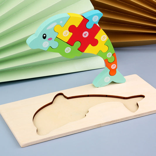 Wooden 3D Puzzle Set | 18 Animal & Vehicle Designs | Educational Toy for Kids