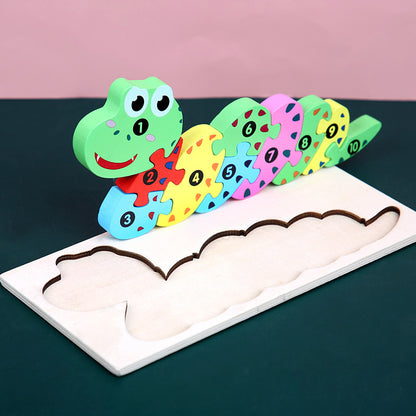 Wooden 3D Puzzle Set | 18 Animal & Vehicle Designs | Educational Toy for Kids