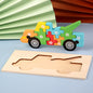 Wooden 3D Puzzle Set | 18 Animal & Vehicle Designs | Educational Toy for Kids