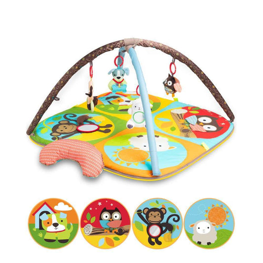 Keeygo Zoo Theme Baby Play Mat | Sensory Activity Gym | 0-6 Months